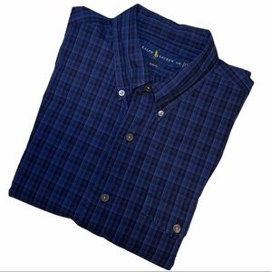 Ralph Lauren Slim Fit button down Large blue